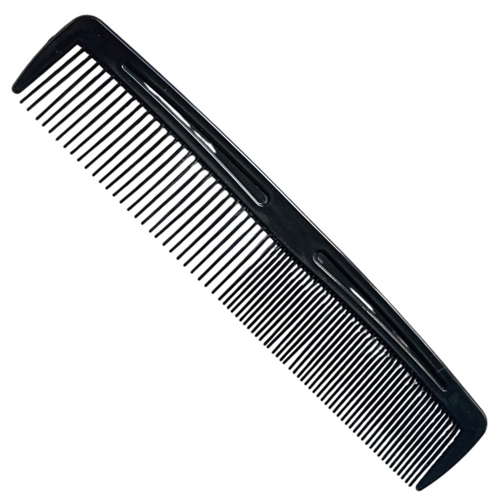 Vintage Pocket Purse Comb black Made in USA‎ 80s plastic Unbreakable